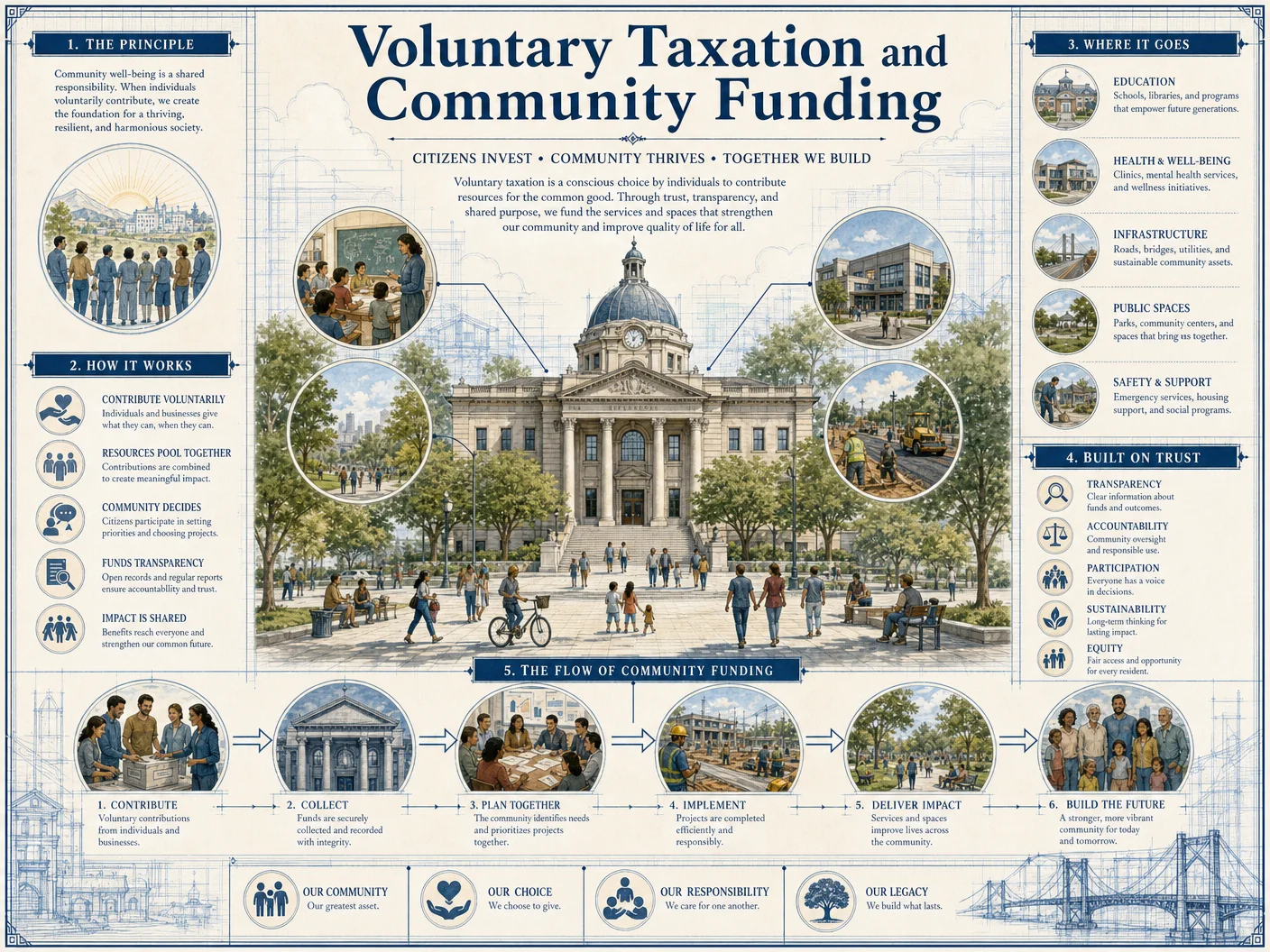 Voluntary Taxation and Community Funding