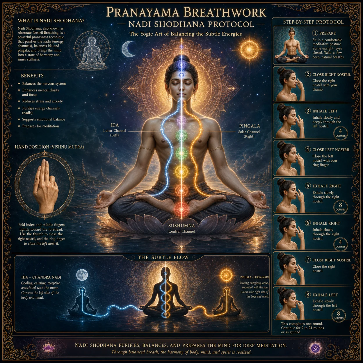 Pranayama Breathwork — Nadi Shodhana Protocol