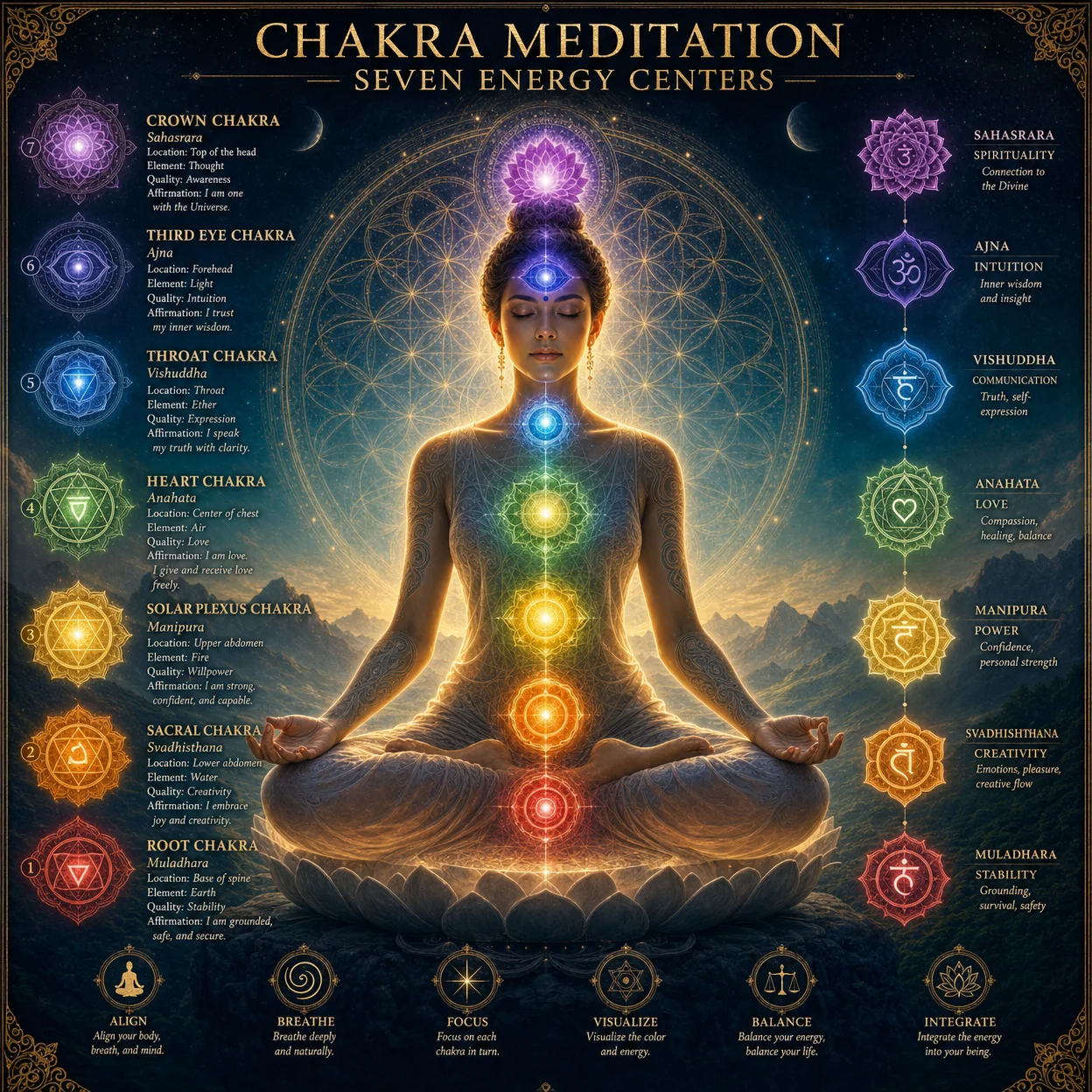 Chakra Meditation — Seven Energy Centers