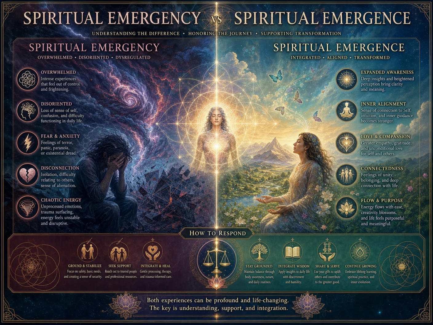 Spiritual Emergency vs Spiritual Emergence