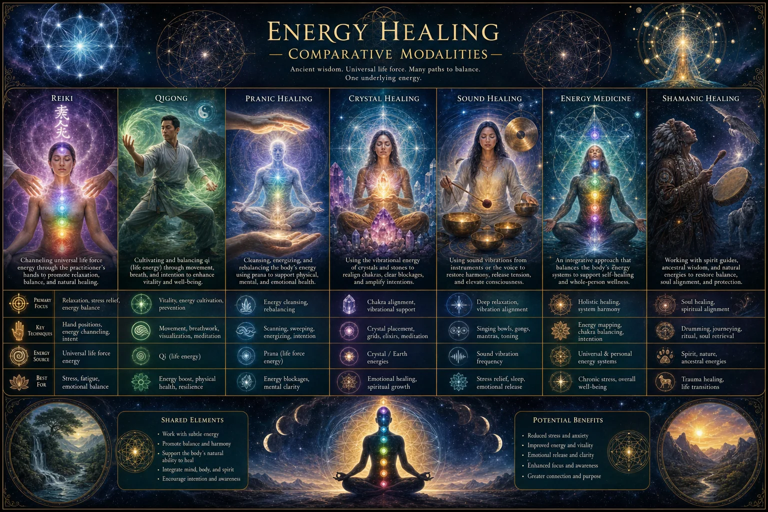 Energy Healing — Comparative Modalities