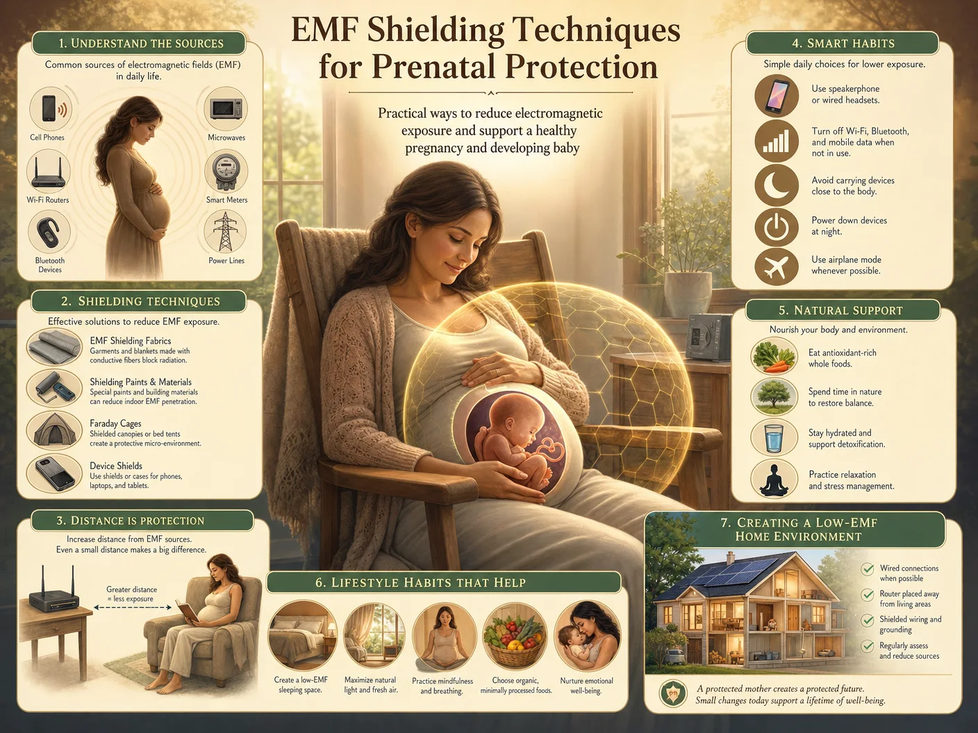EMF Shielding Techniques for Prenatal Protection