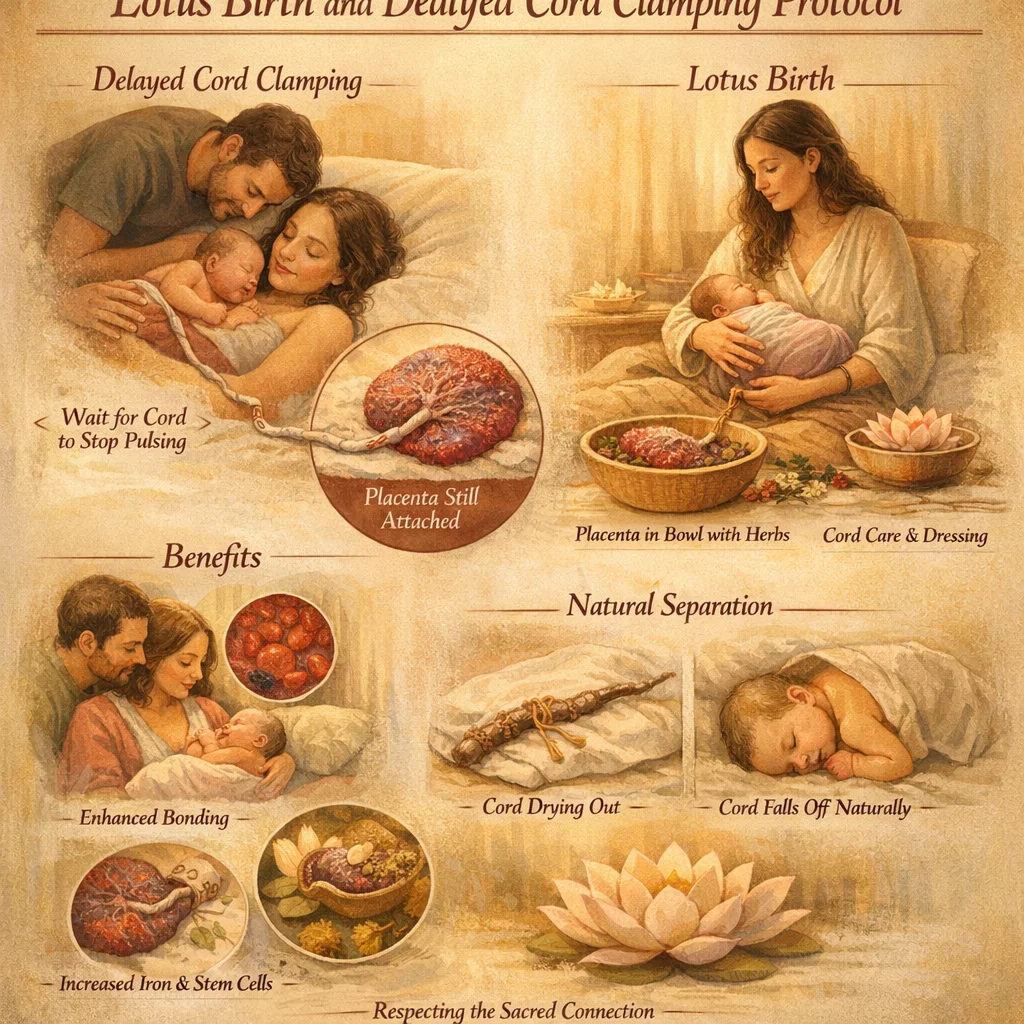 Lotus Birth and Delayed Cord Clamping Protocol