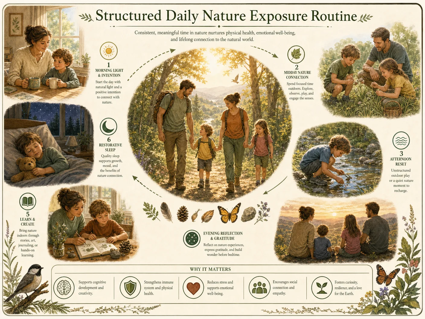 Structured Daily Nature Exposure Routine