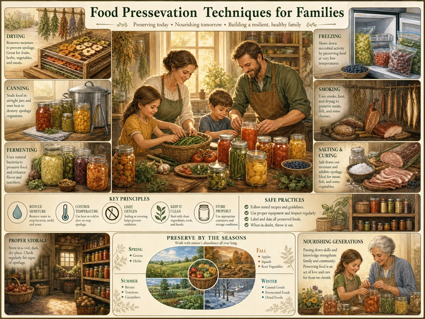 Food Preservation Techniques for Families