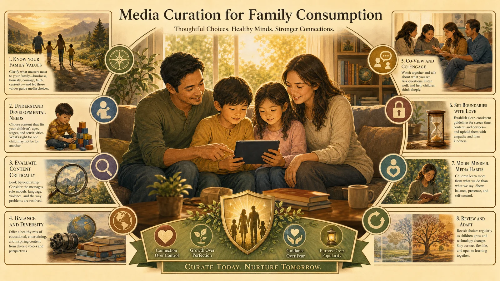 Media Curation for Family Consumption