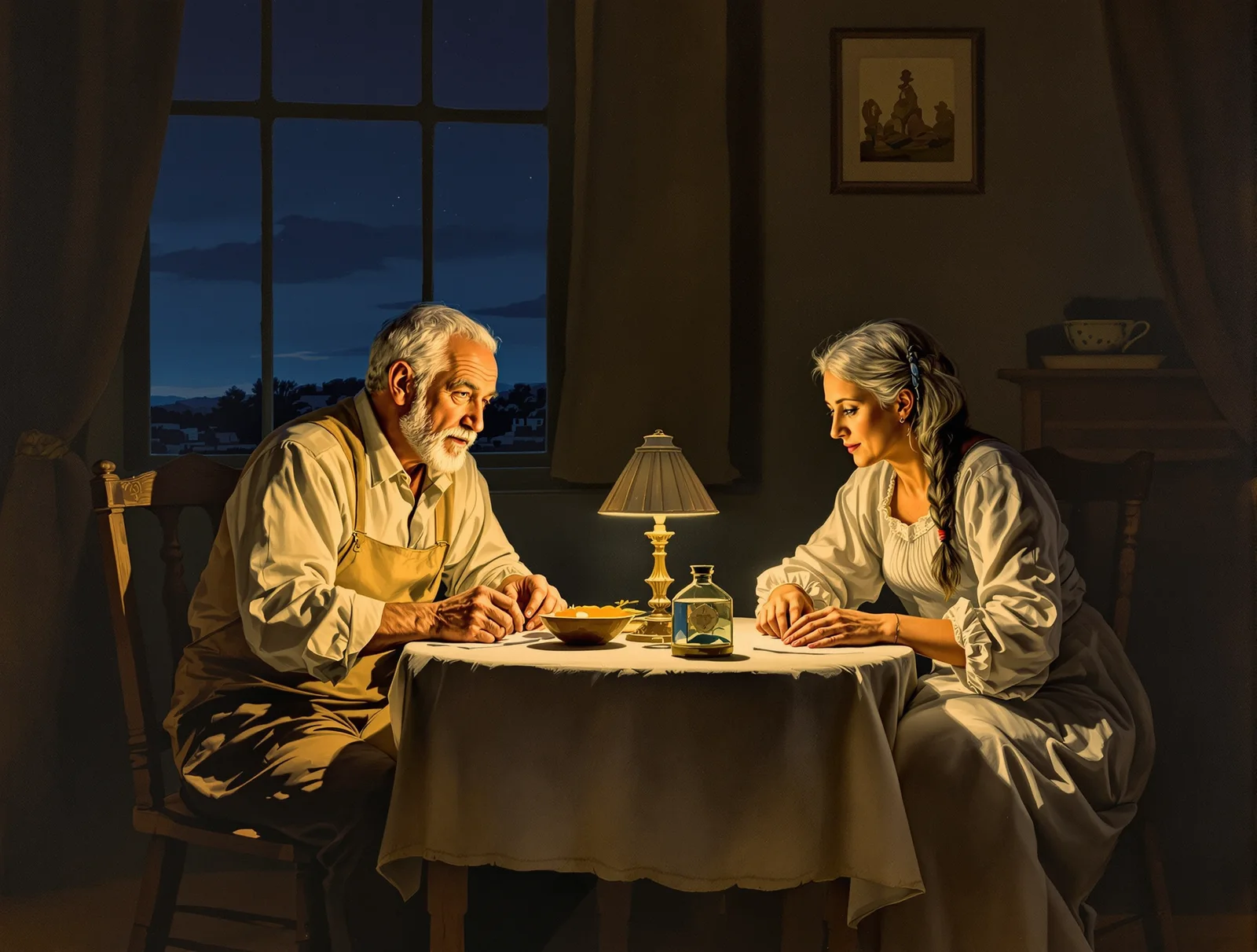 The long middle years — two partners turning toward each other in an ordinary evening