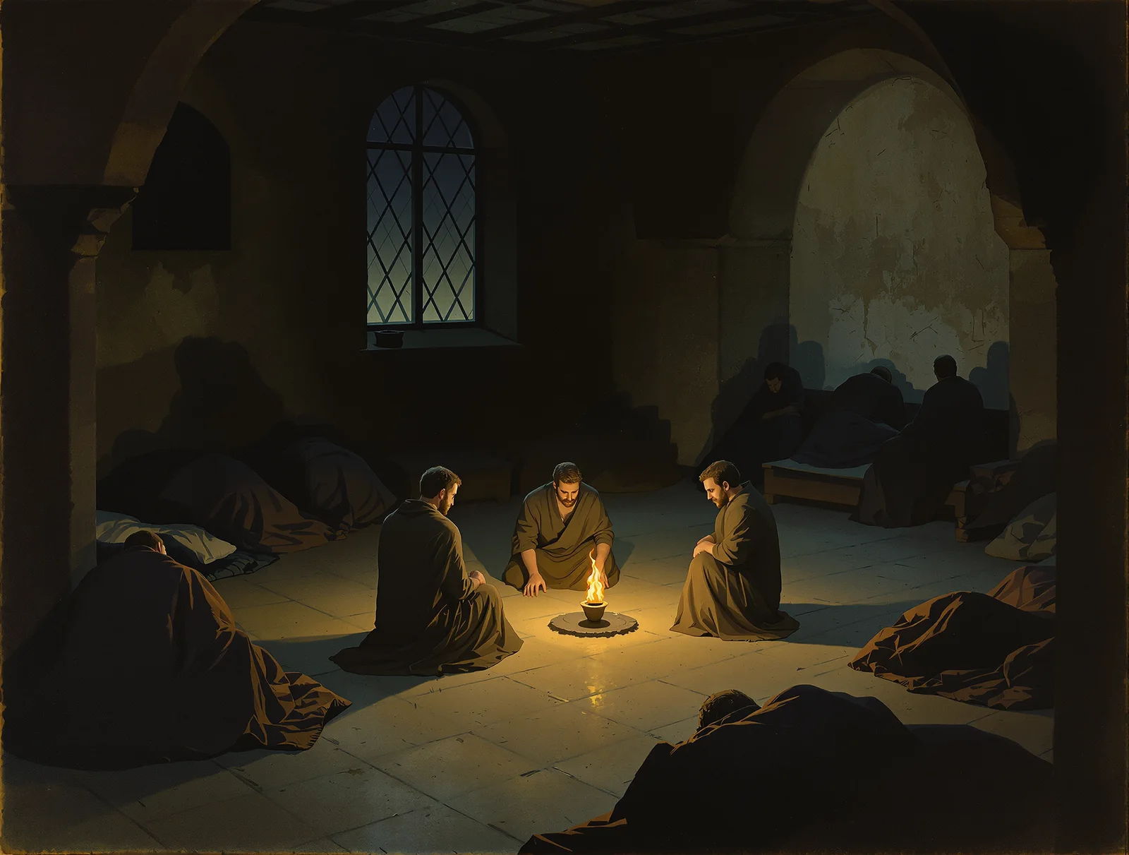 The shared watch — keepers dividing the dark