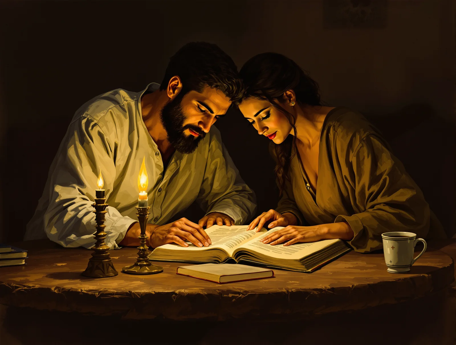 The Aligned Hearth: Two Readers at One Codex