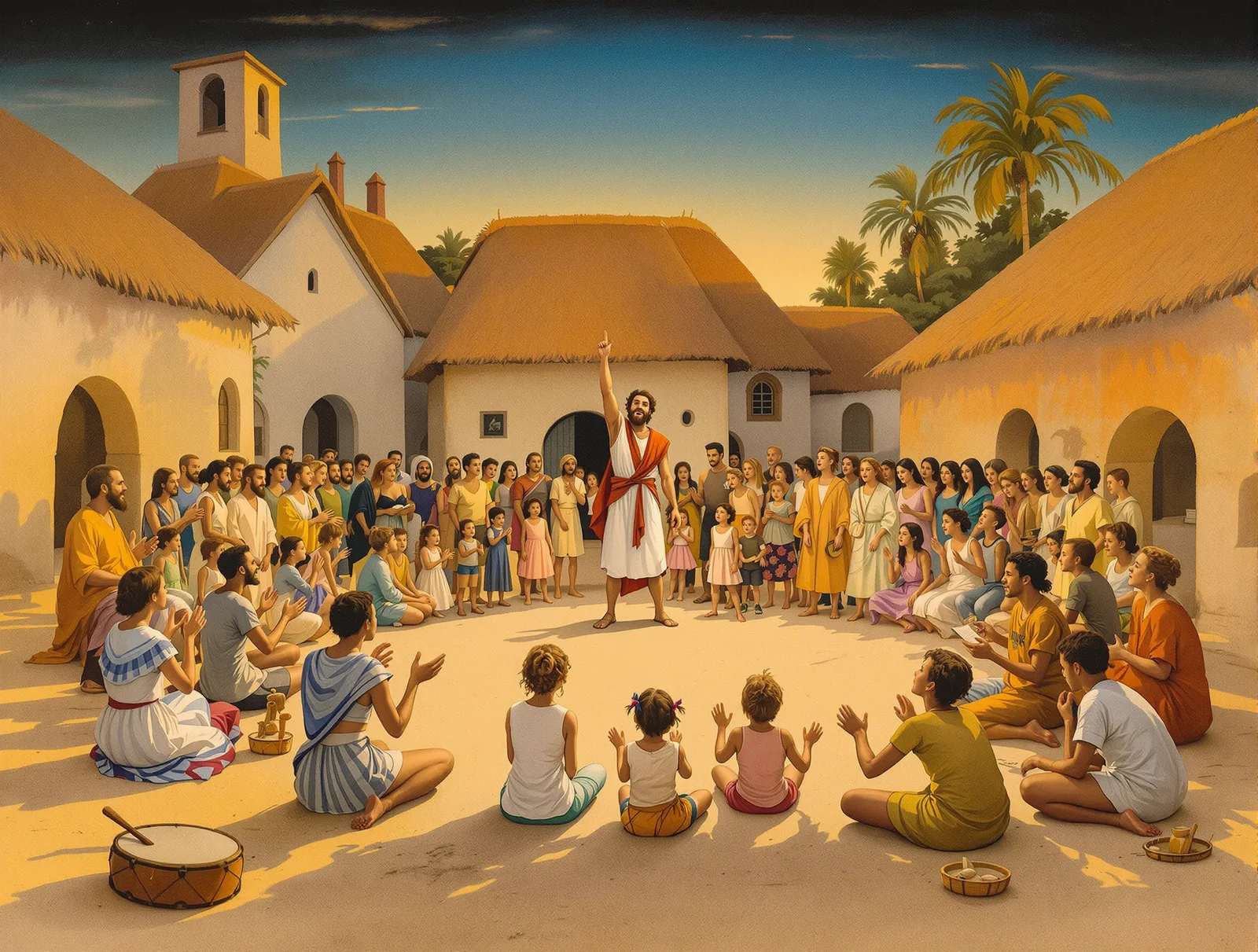 The communal voice: a village teaching its children to sing