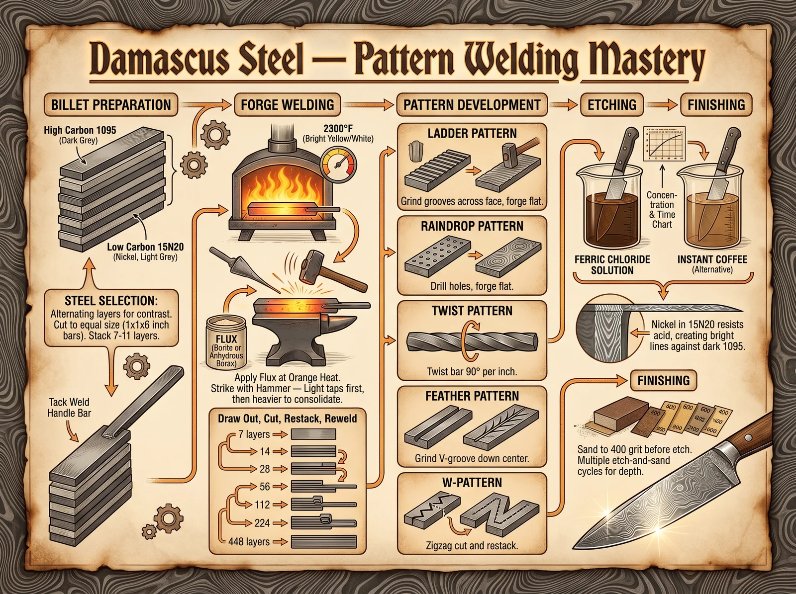 Damascus Steel — Pattern Welded Billets