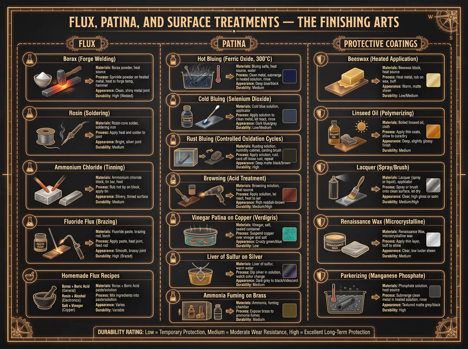 Flux, Patina, and Surface Treatments