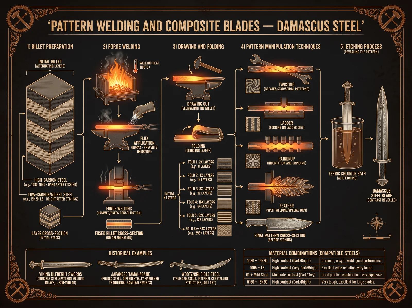 Pattern Welding and Damascus Steel