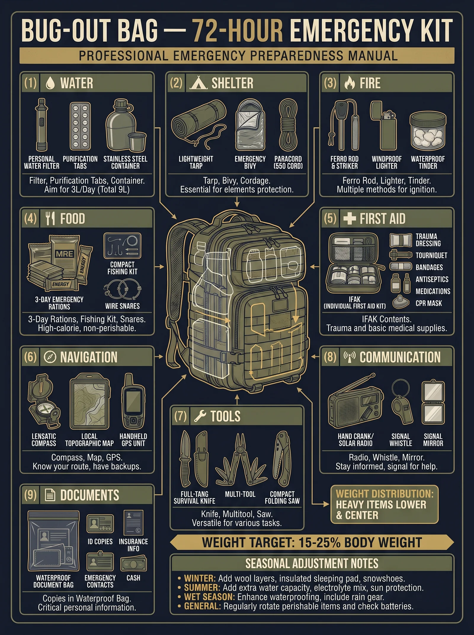 Bug-Out Bag — 72-Hour Emergency Kit