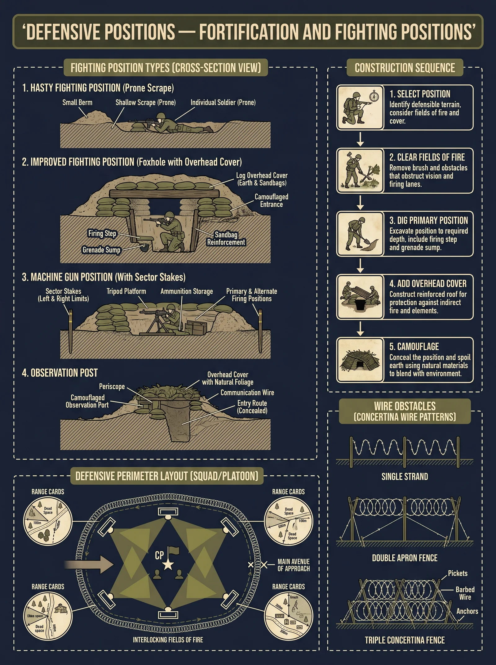 Defensive Positions — Fortification and Fighting Positions