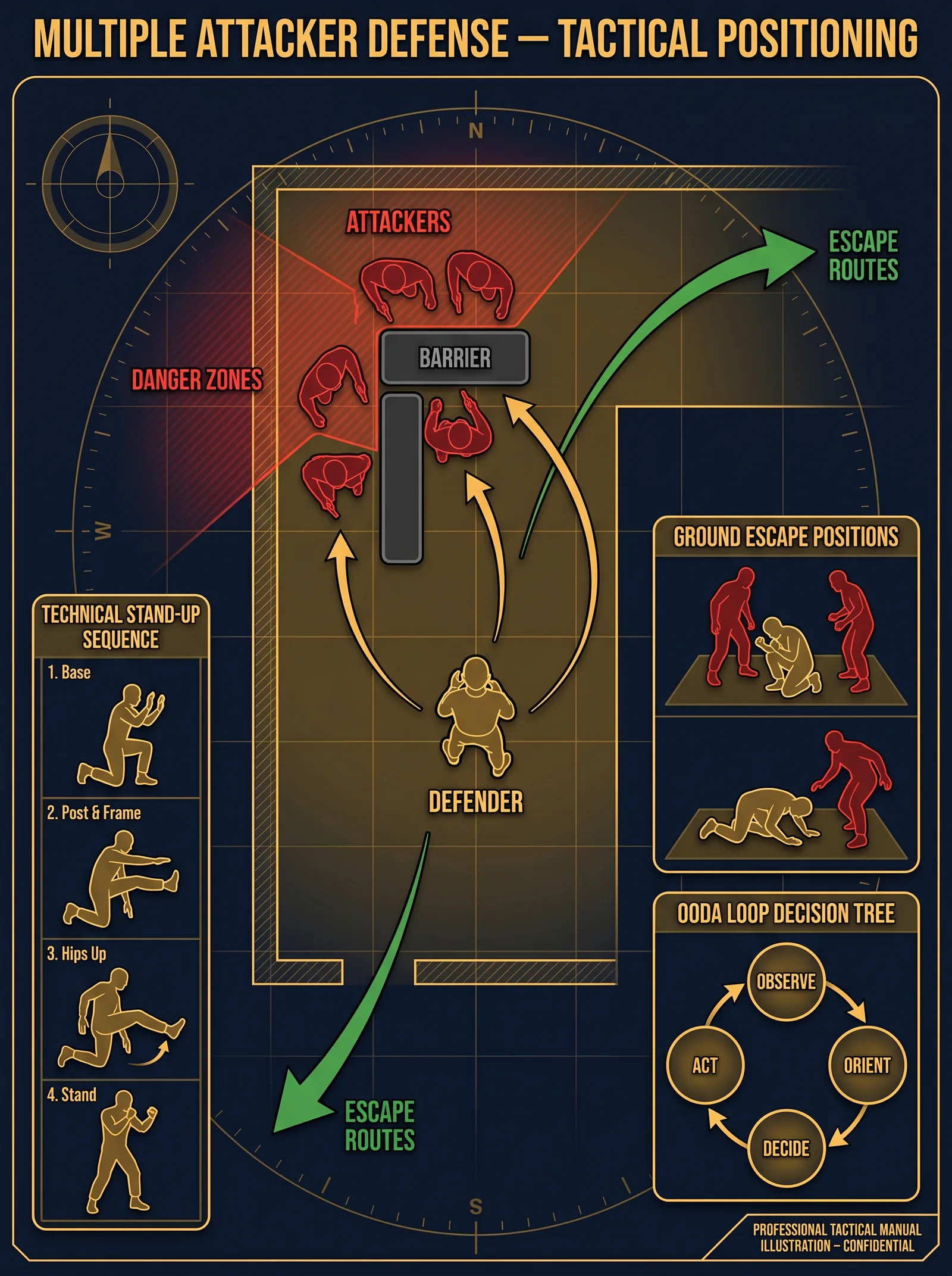 Multiple Attackers — Positioning and Movement