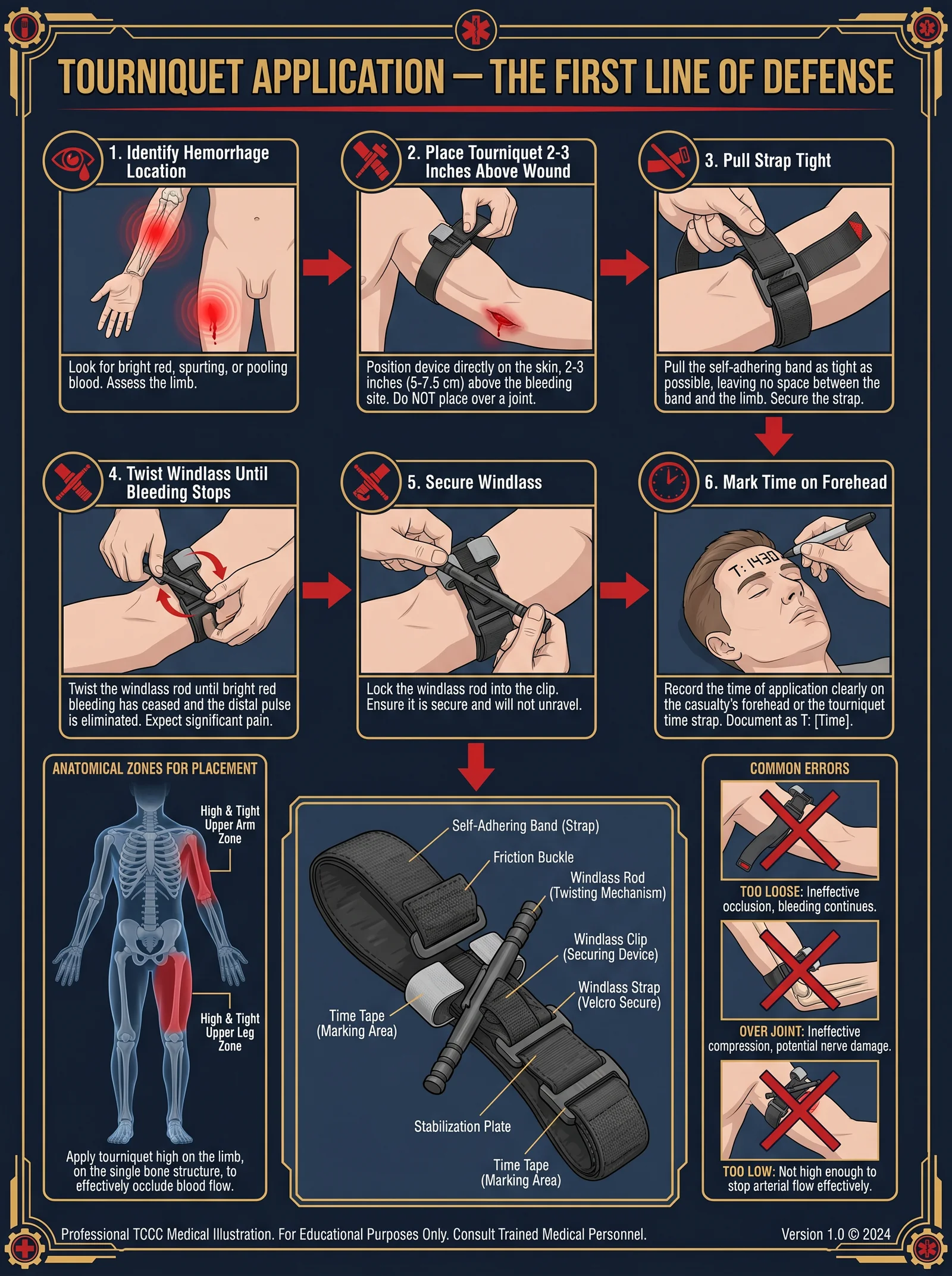 Tourniquet Application — Hemorrhage Control