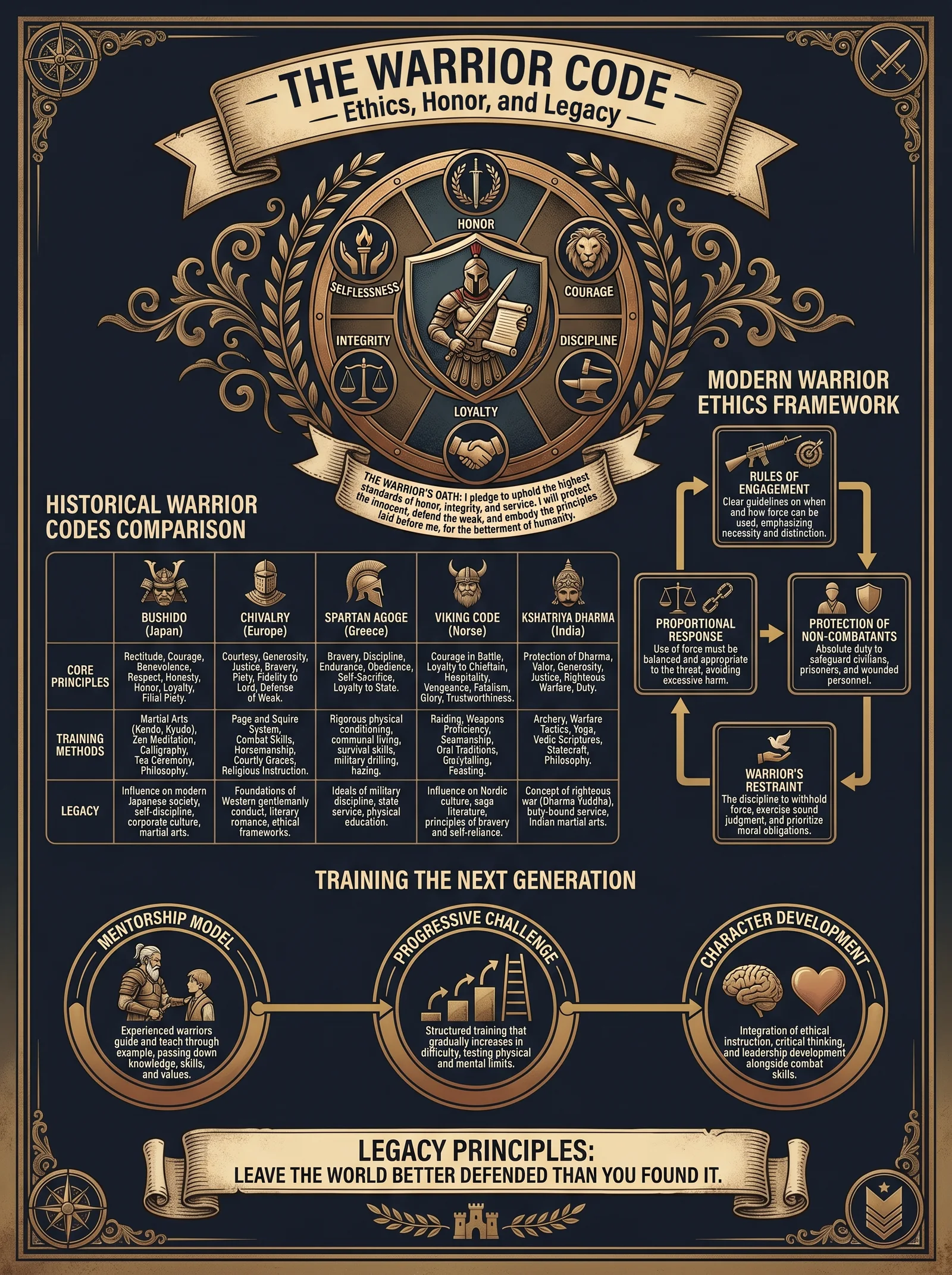 The Warrior Code — Ethics, Honor, and Legacy