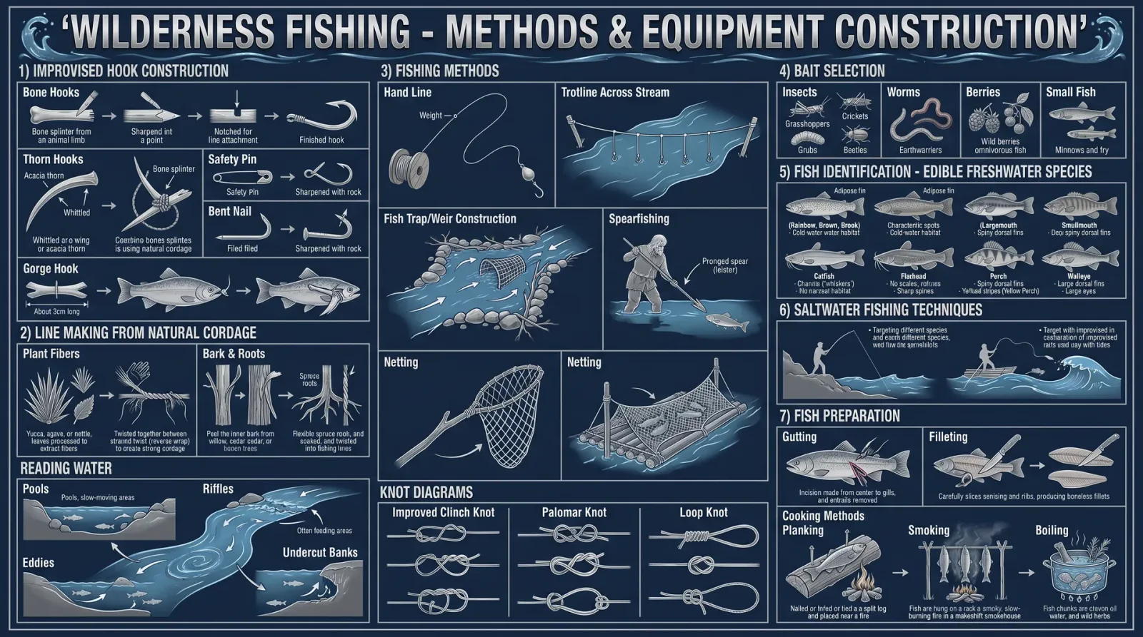 Wilderness Fishing — Methods & Equipment Construction