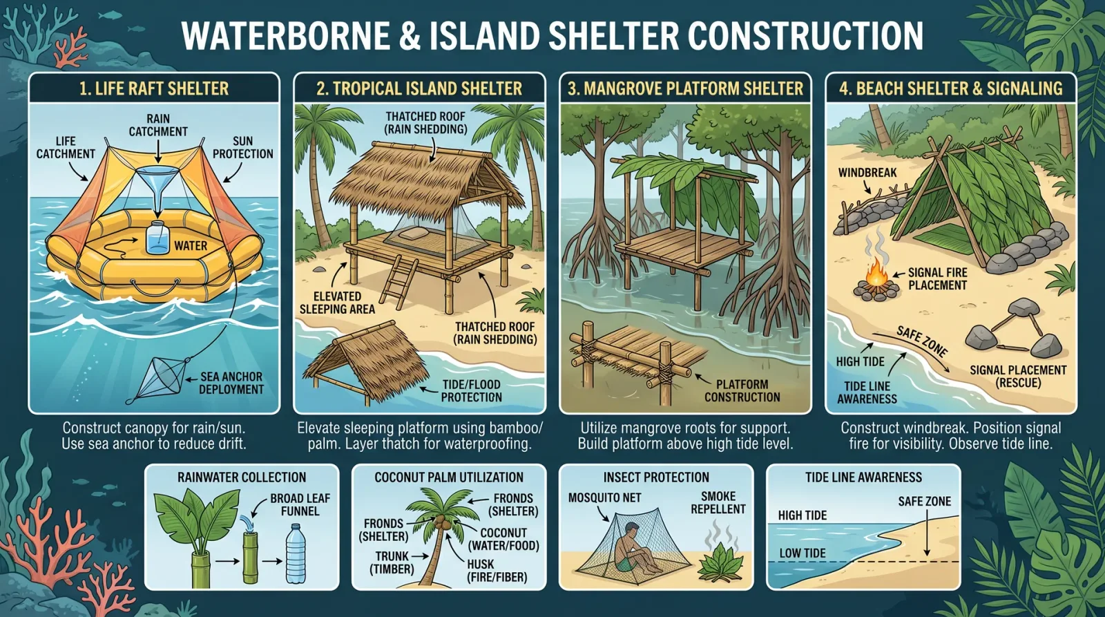 Waterborne & Island Shelter Construction