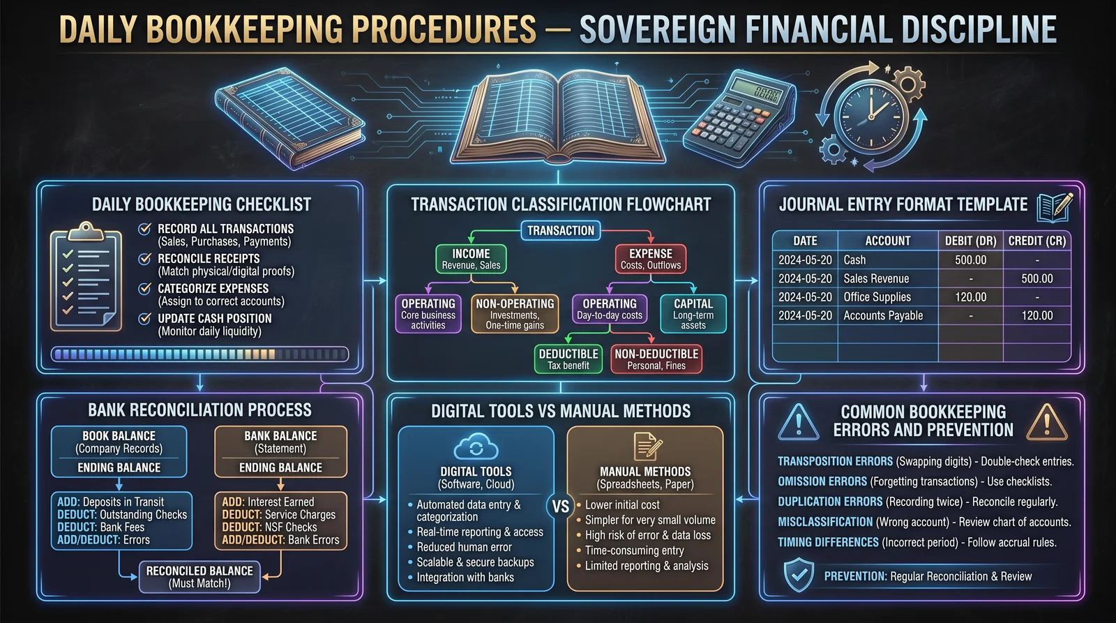 Daily Bookkeeping Procedures — Sovereign Financial Discipline