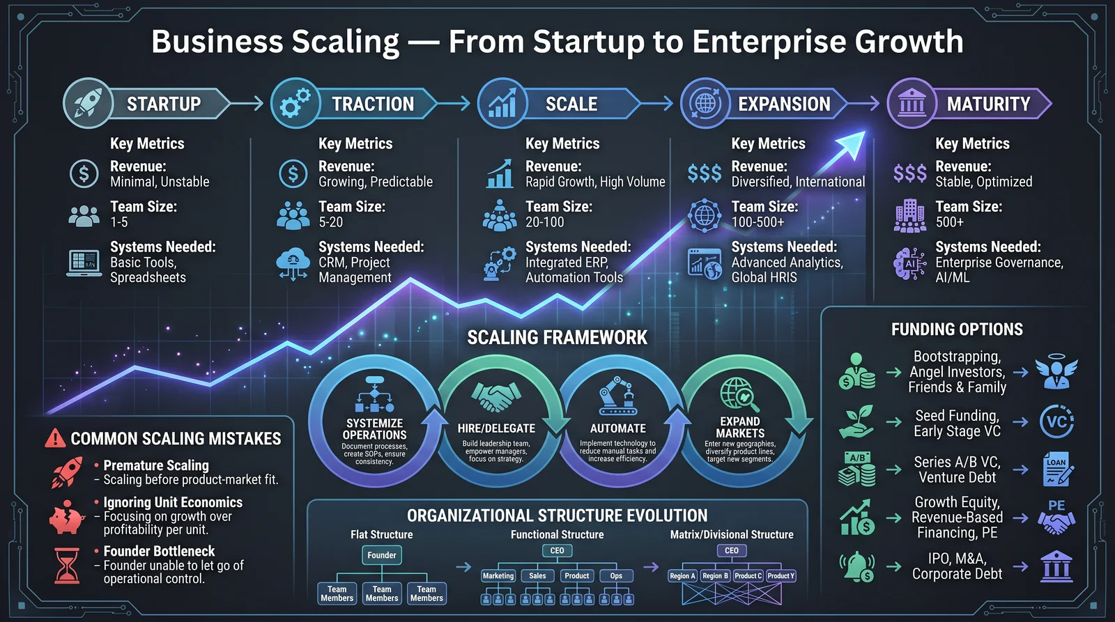 Business Scaling — From Startup to Enterprise Growth
