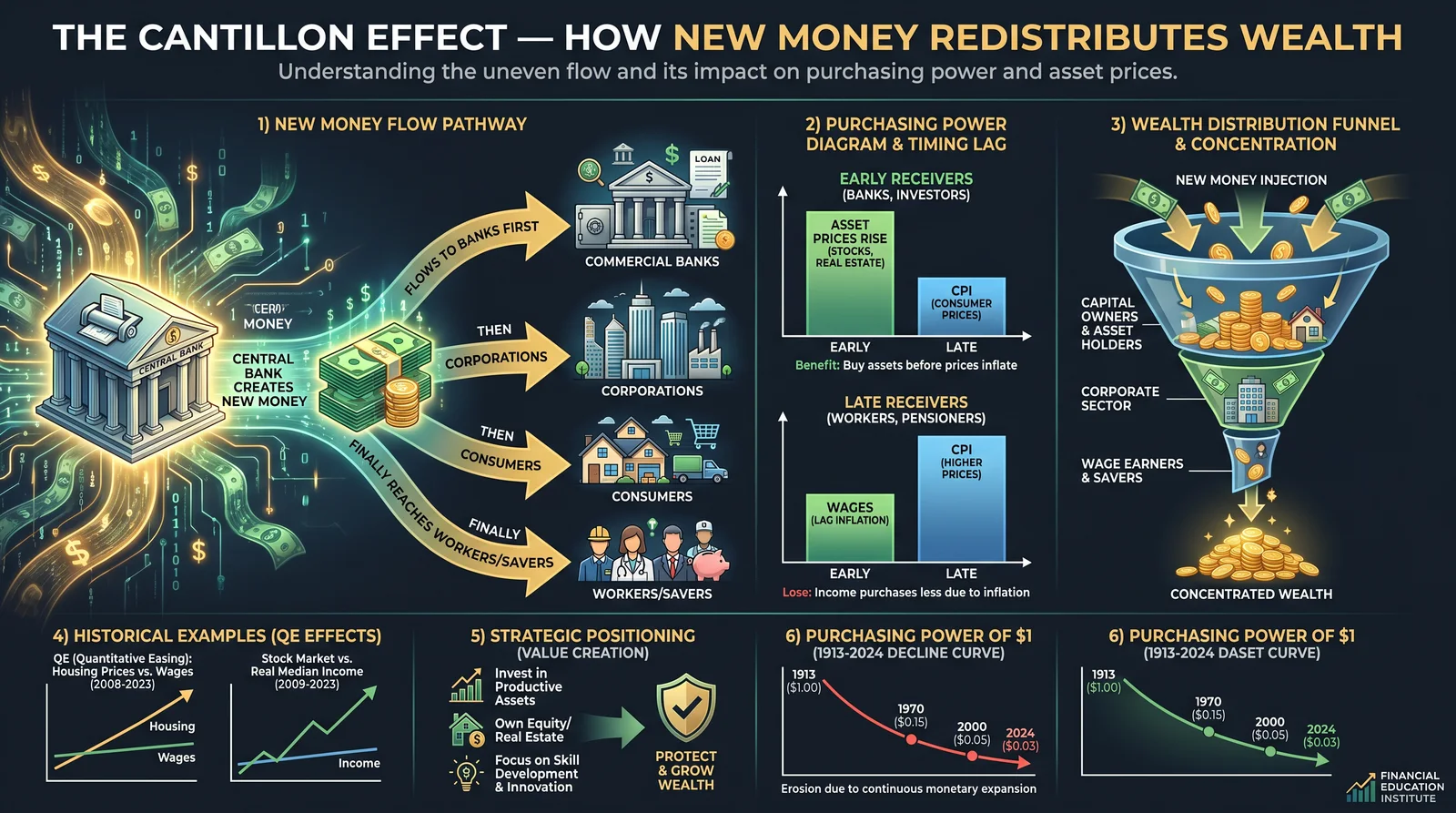 The Cantillon Effect — Fiat Extraction & Wealth Distribution