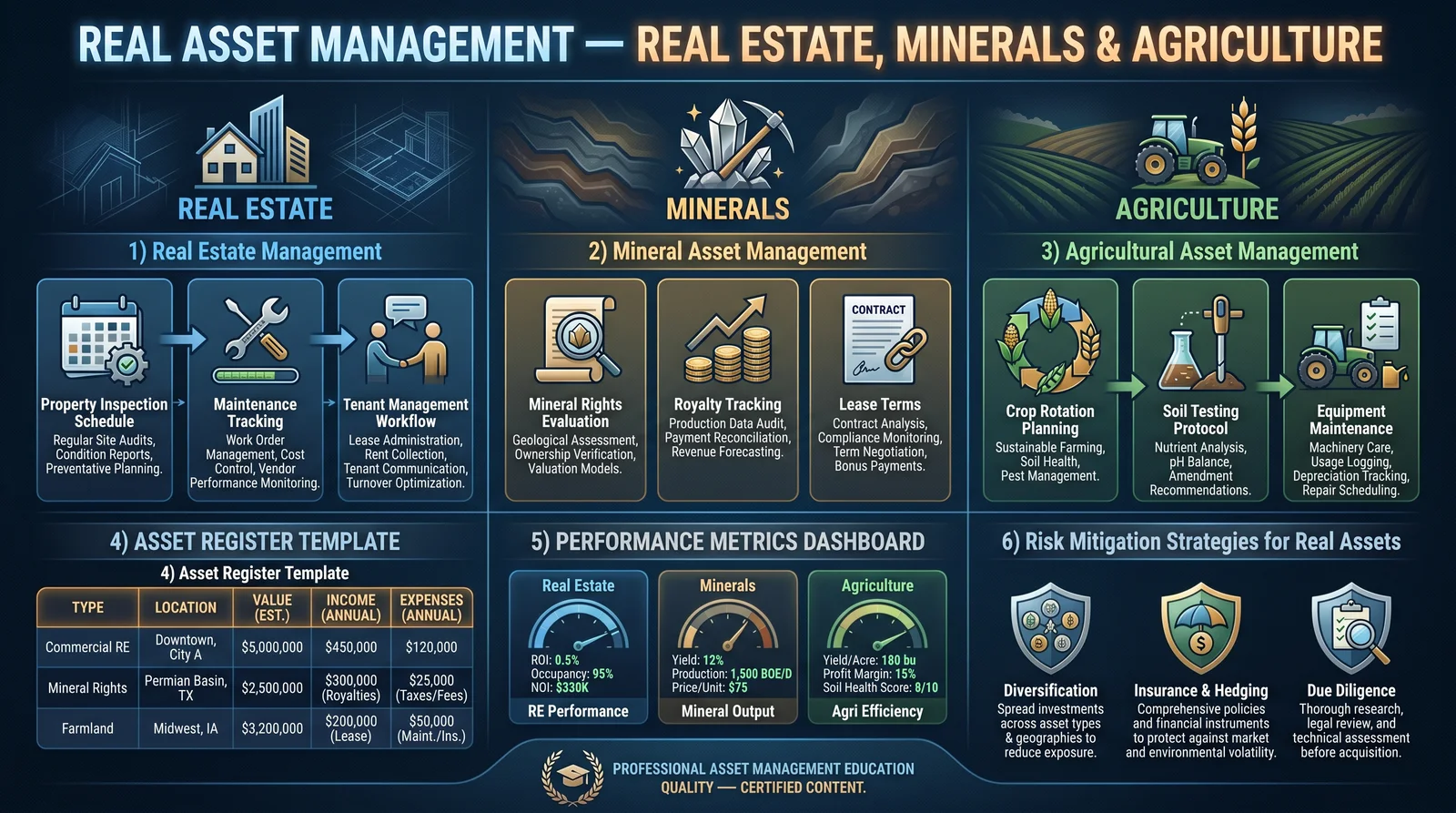 Real Asset Management — Land, Minerals & Agriculture