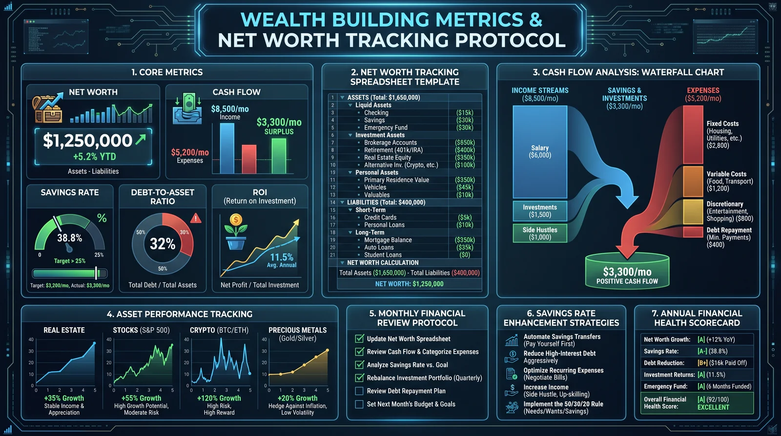 Wealth Building Metrics — Net Worth & Financial Health