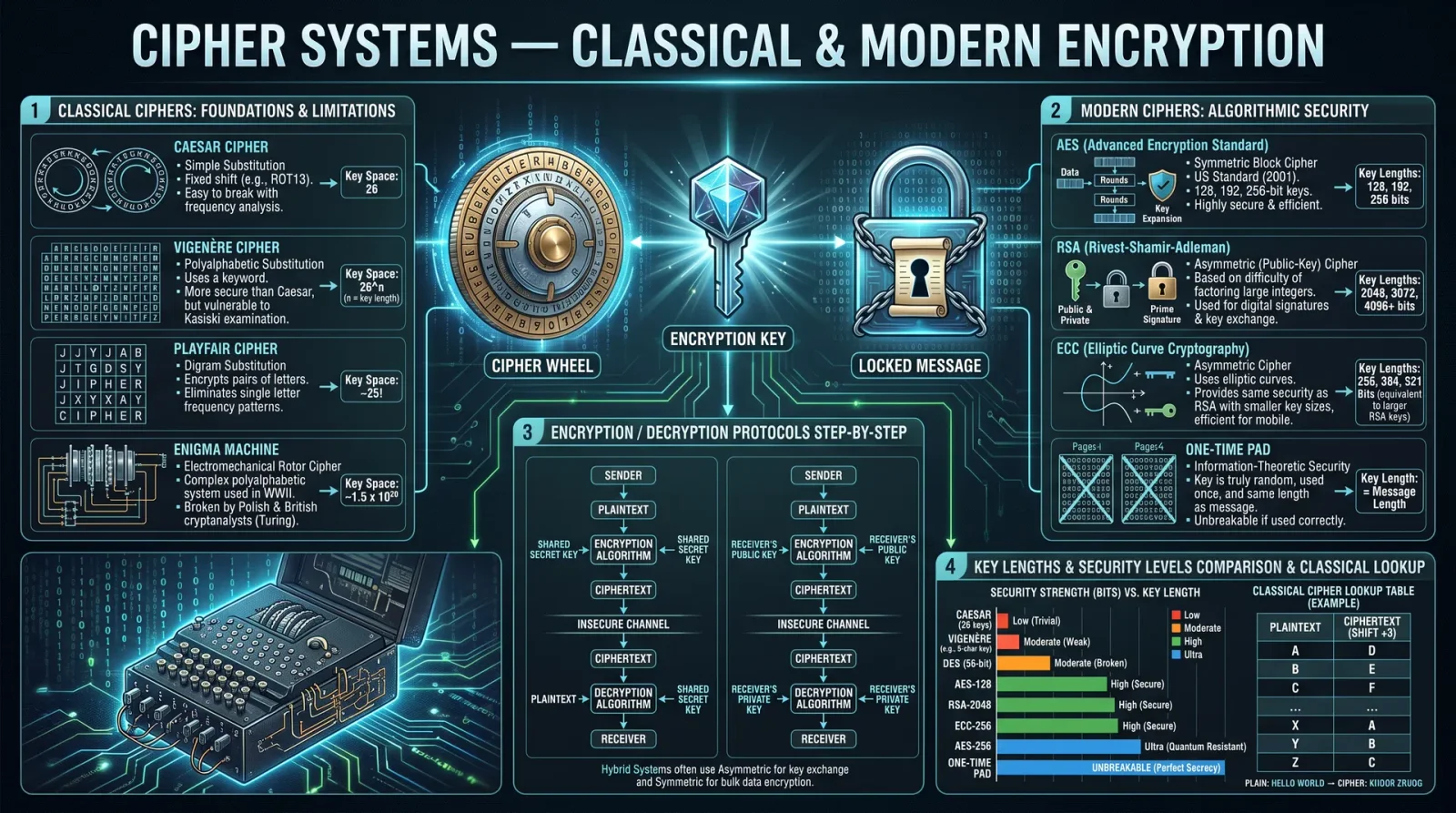 Cipher Systems — Classical & Modern
