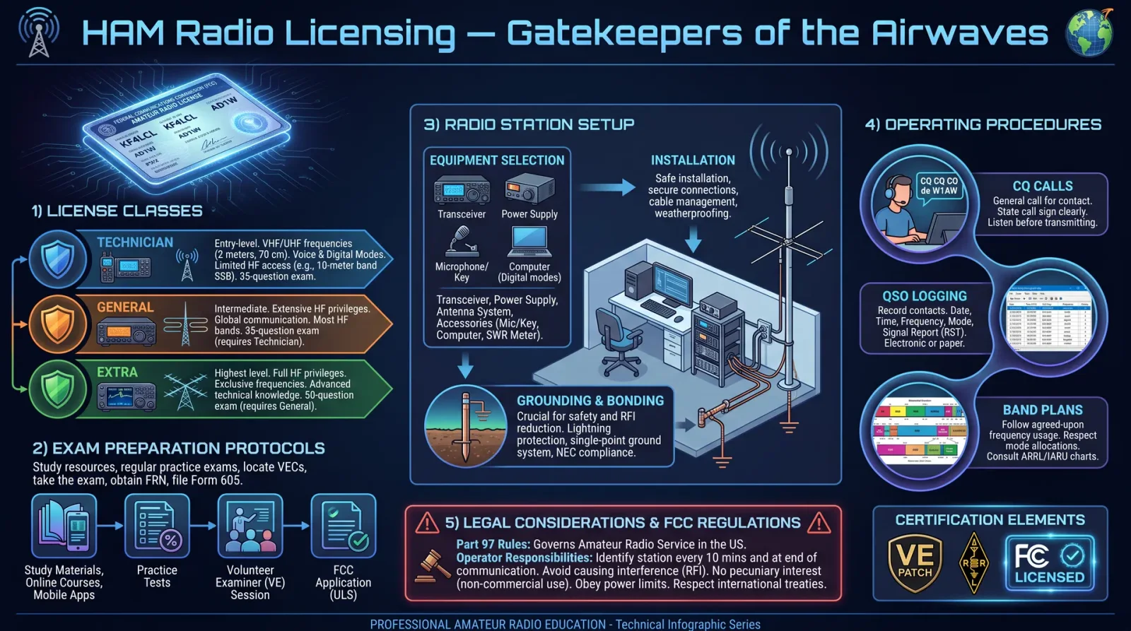 HAM Radio Licensing Protocols