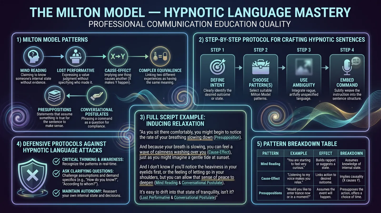 The Milton Model — Hypnotic Language Mastery