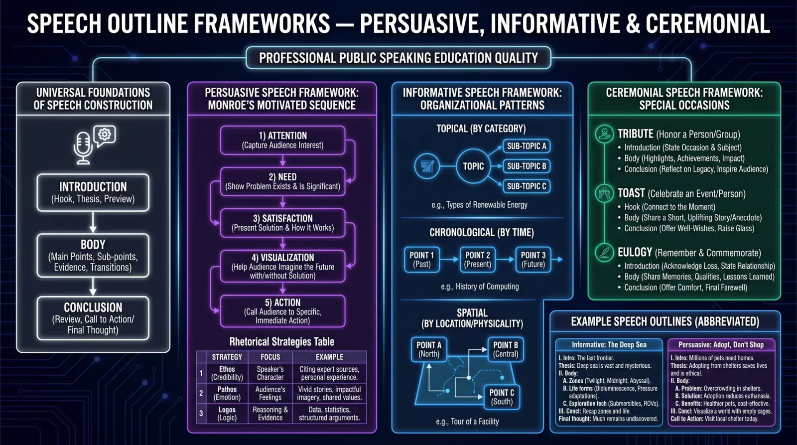 Speech Outline Frameworks