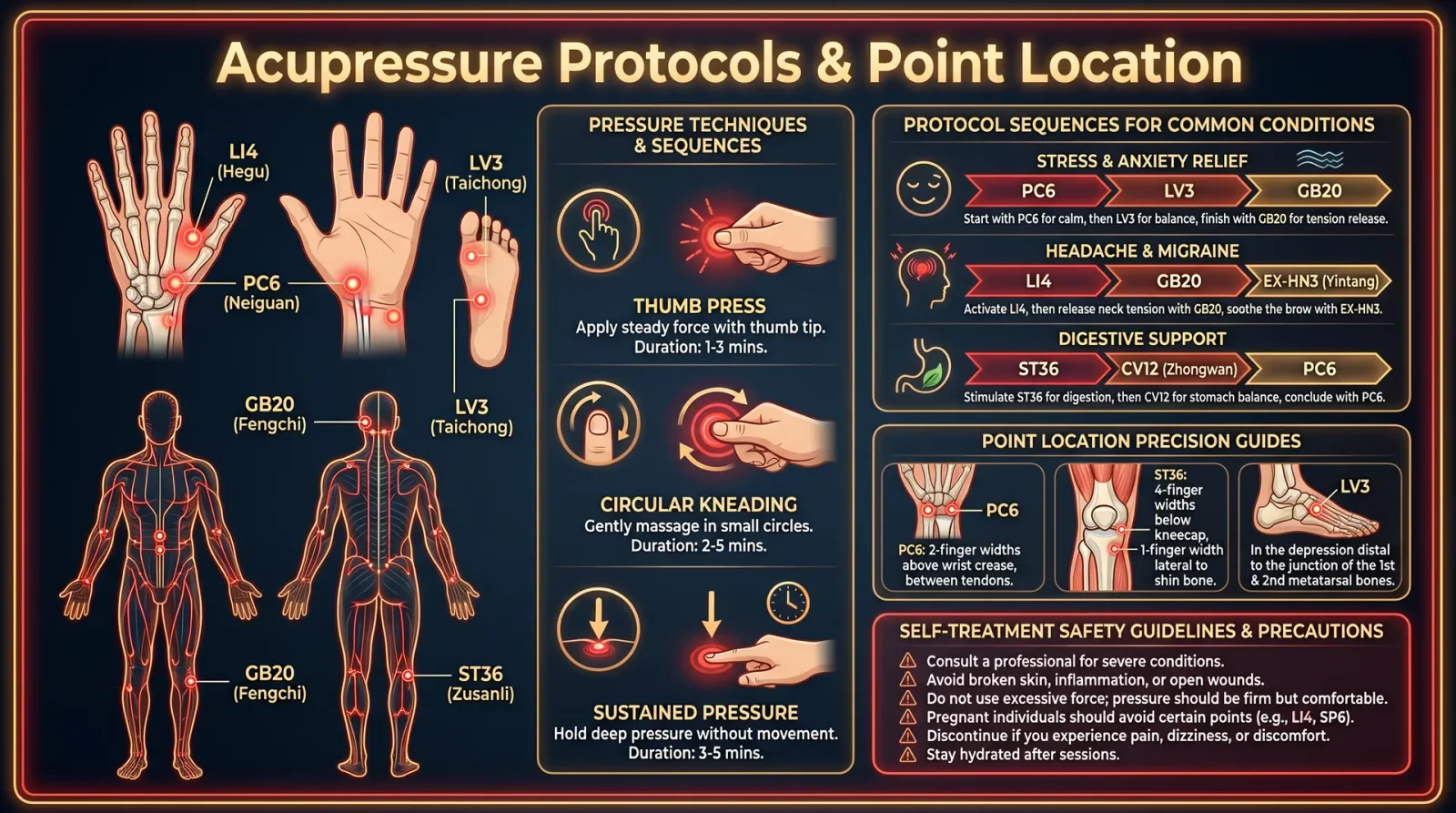 Acupressure Protocols & Point Location