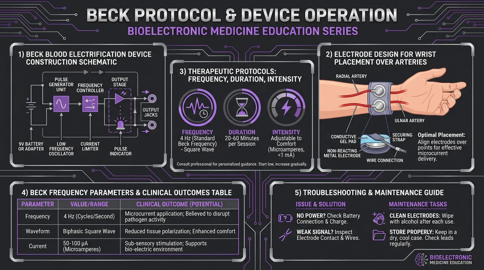 Beck Protocol & Blood Electrification Device