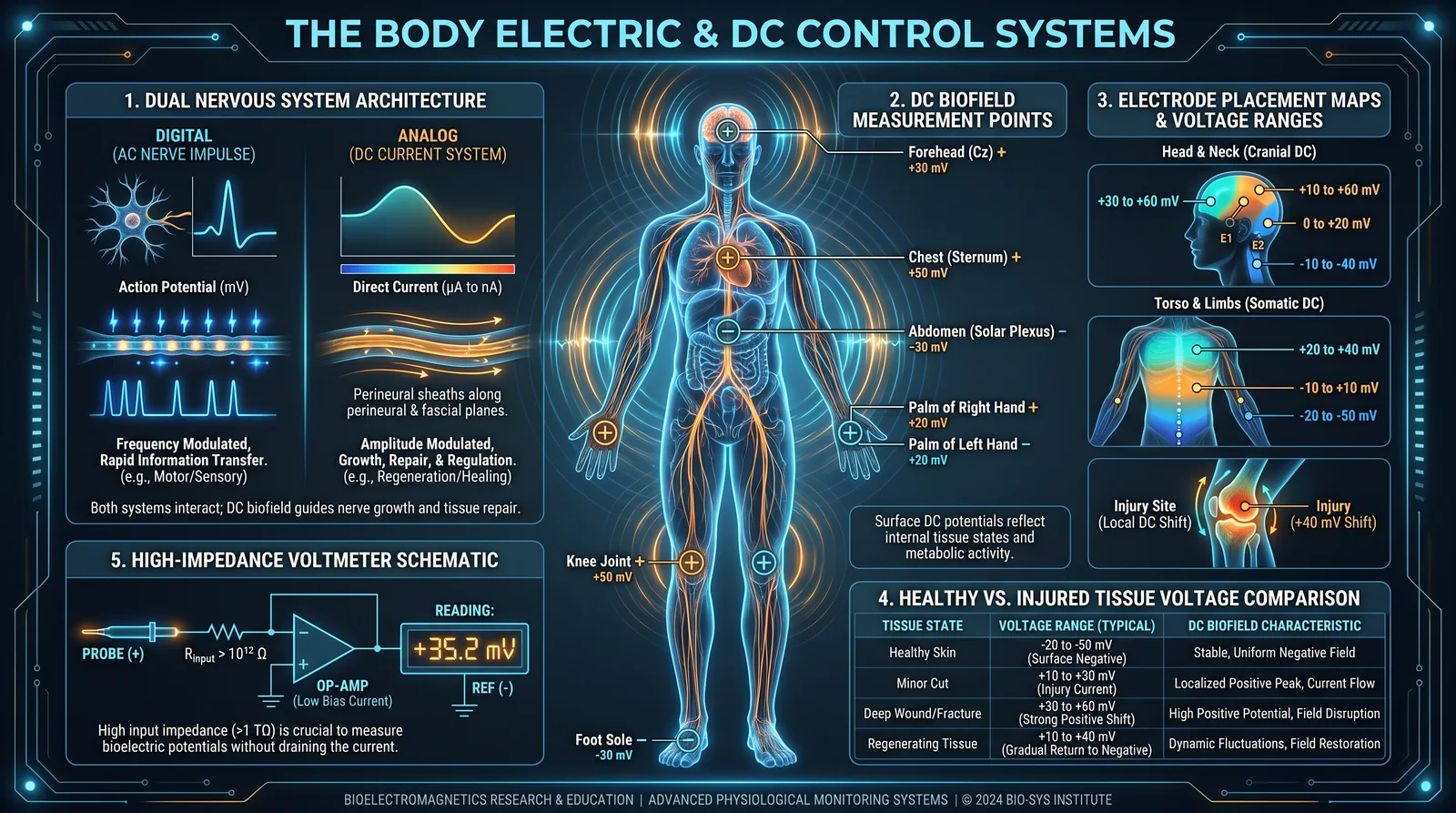 The Human DC Biofield — Electrical Anatomy