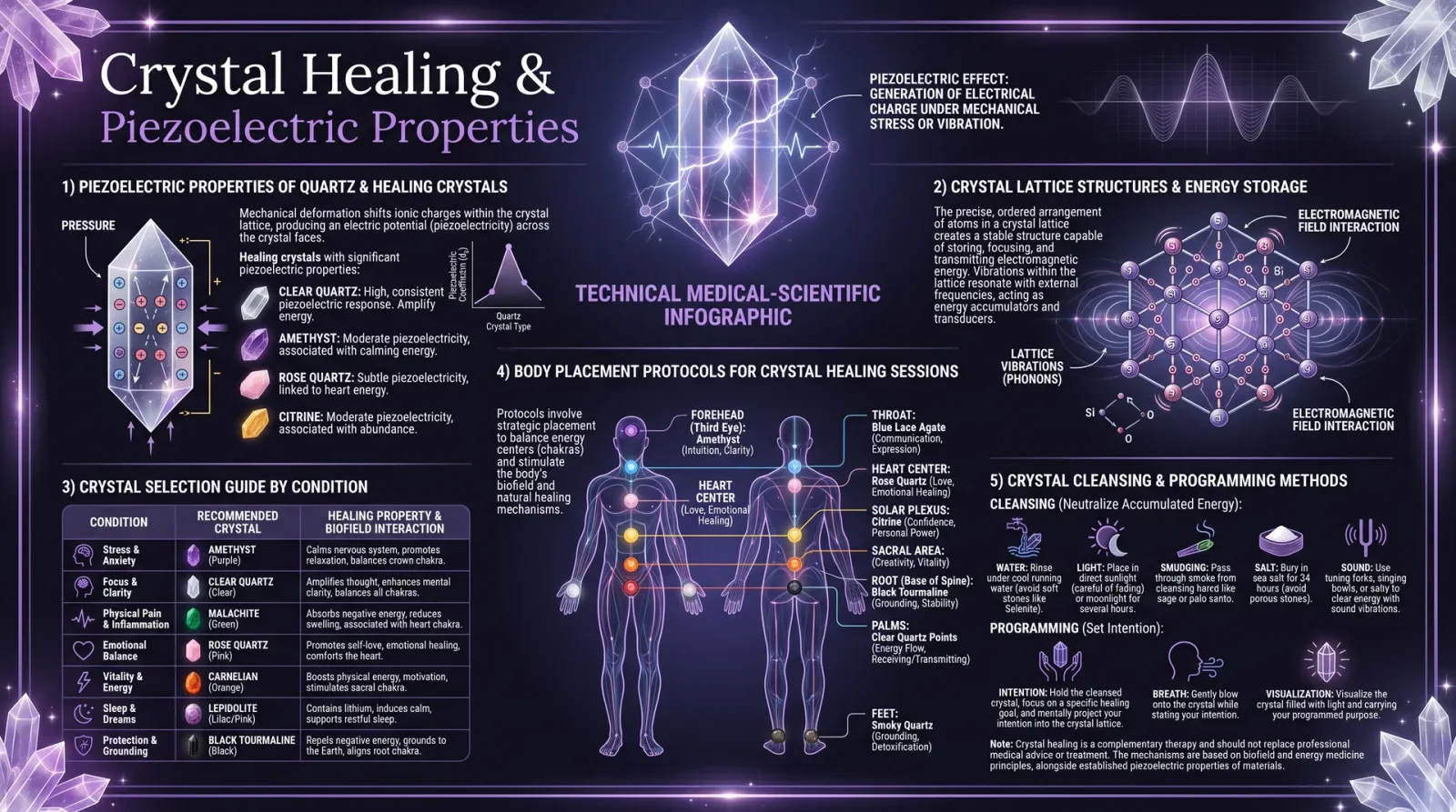 Crystal Healing & Piezoelectric Properties