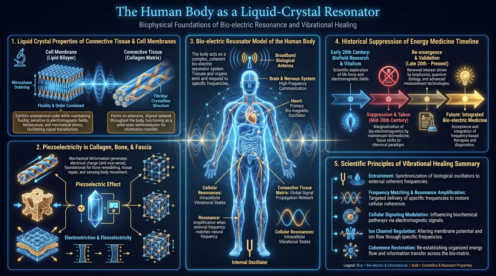 The Human Body as a Liquid-Crystal Resonator