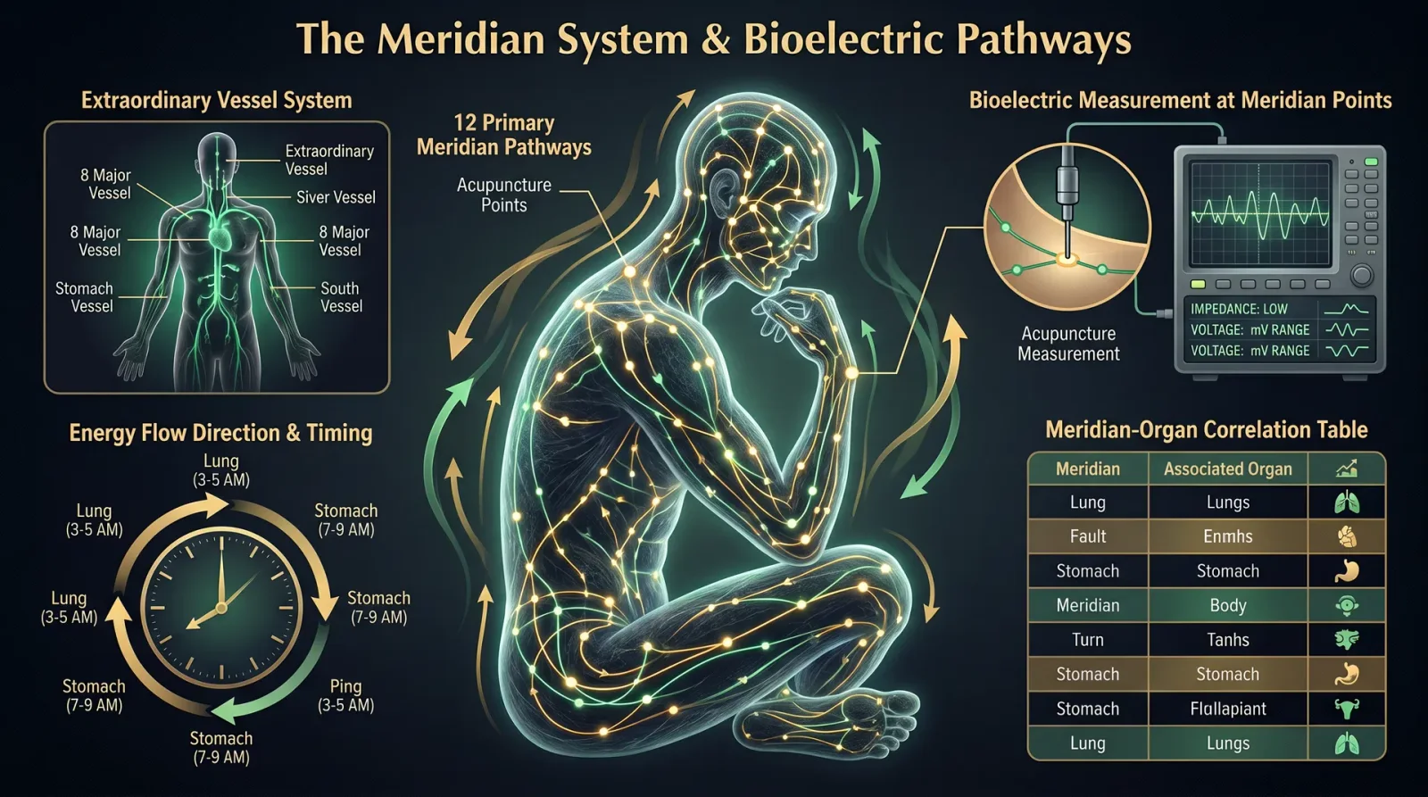 The Meridian System & Bioelectric Pathways