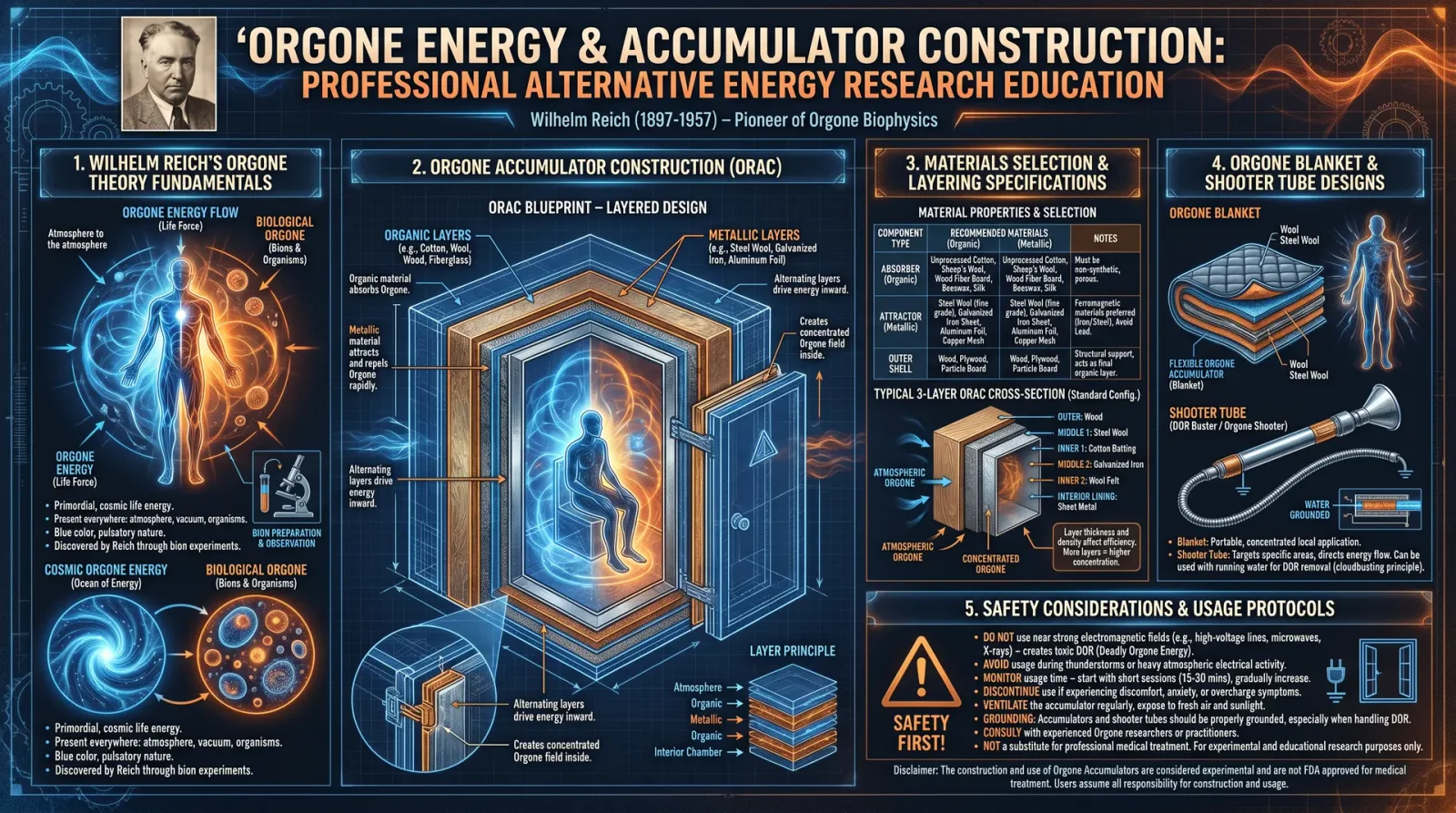 Orgone Energy & Accumulator Construction