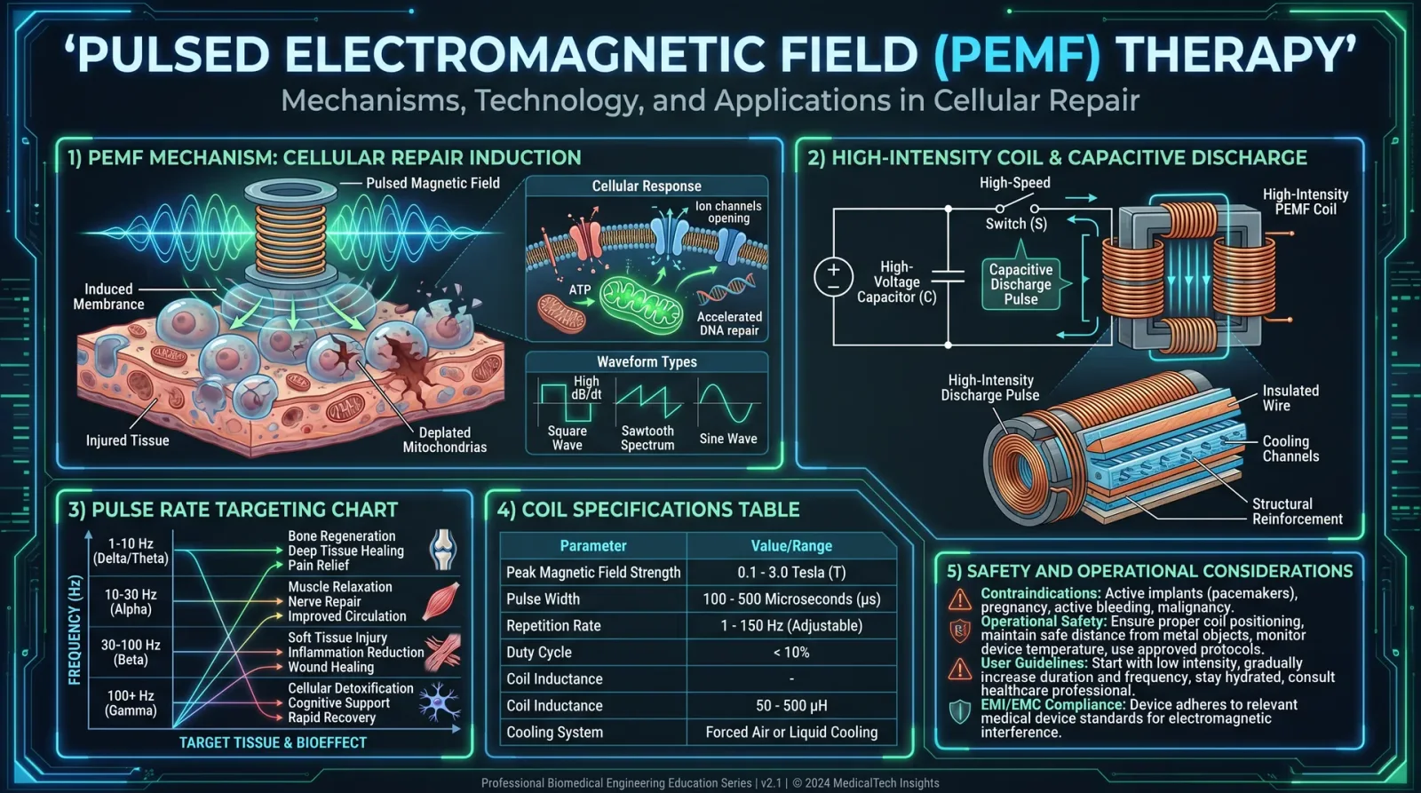 PEMF Therapy — Mechanisms & Coil Construction