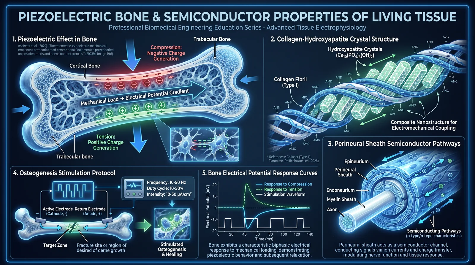 Piezoelectric Bone & Semiconductor Tissue Properties