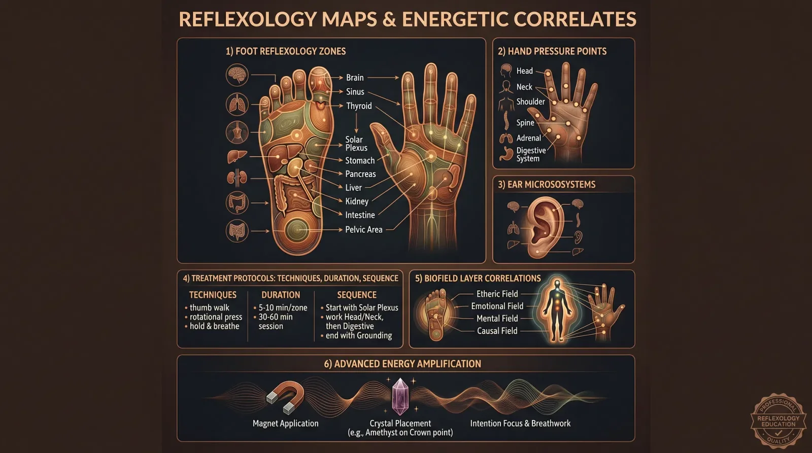 Reflexology Maps & Energetic Correlates