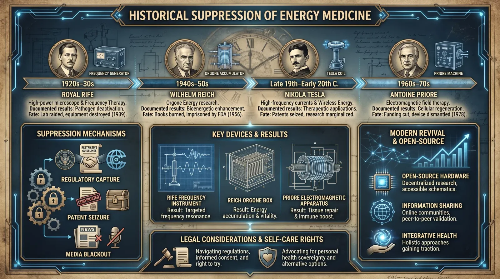 Historical Suppression of Energy Medicine