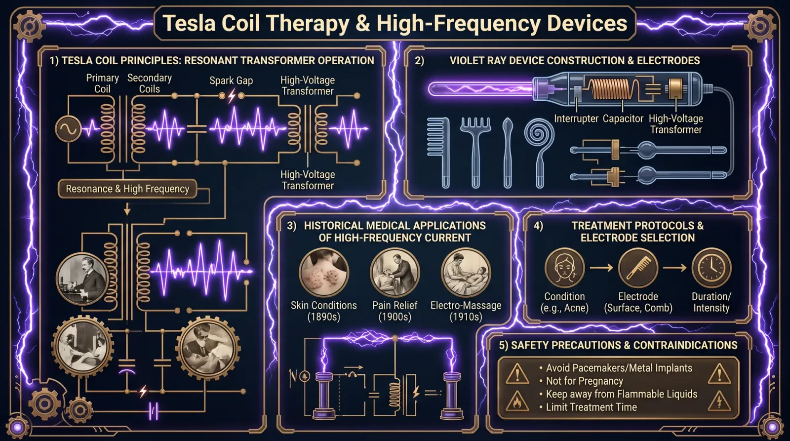Tesla Coil Therapy & High-Frequency Devices