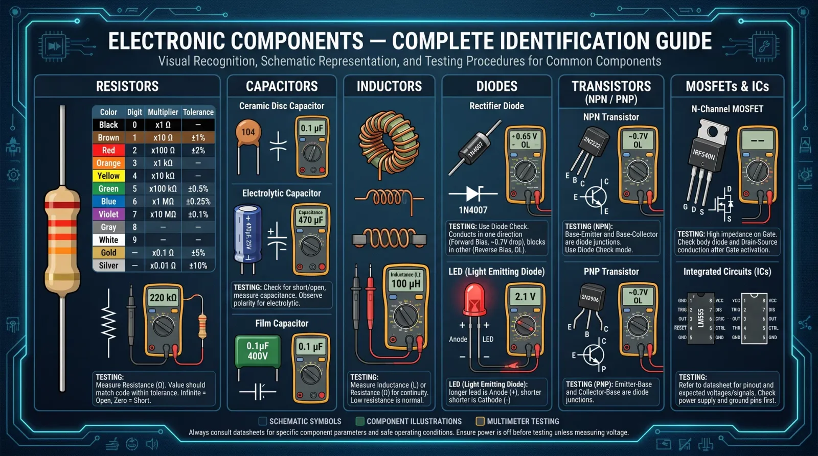 Electronic Components — Complete Identification Guide