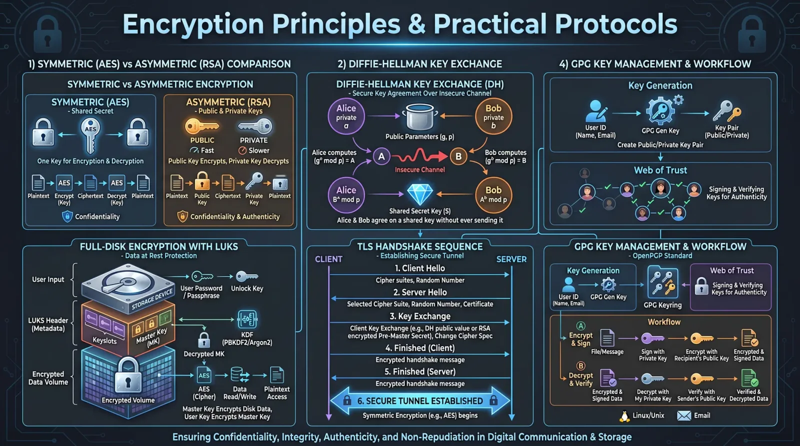 Encryption Principles & Practical Protocols