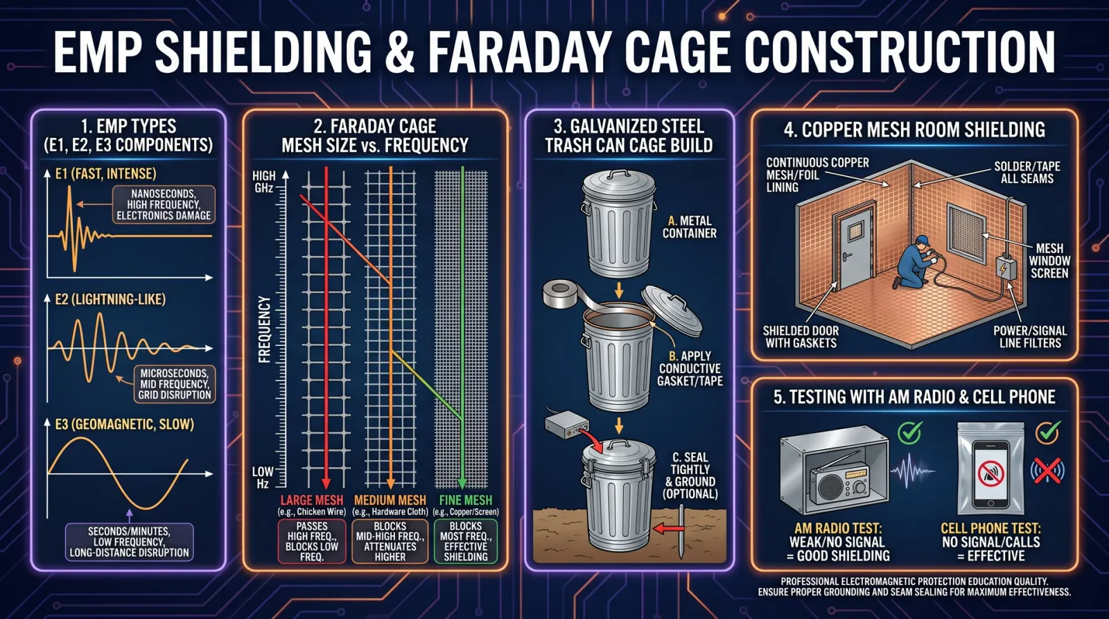 EMP Shielding & Faraday Cage Construction