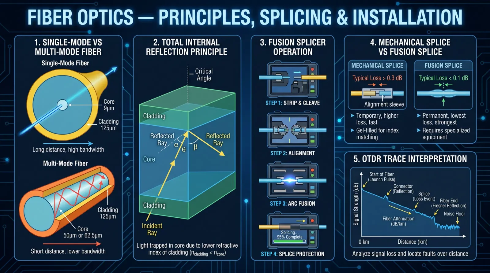 Fiber Optics — Principles, Splicing & Installation