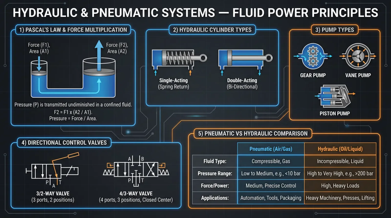 Hydraulic & Pneumatic Systems — Fluid Power Principles